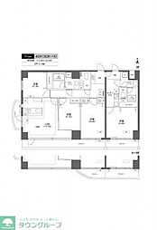 プライムアーバン千住 5階4LDKの間取り