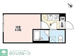 nomad 四つ木 1階1Kの間取り