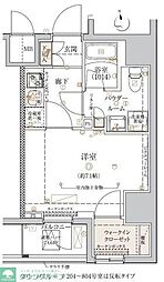 GROWS綾瀬 2階1Kの間取り