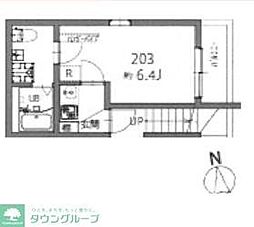 京成本線 堀切菖蒲園駅 徒歩5分の賃貸アパート 1階1Kの間取り