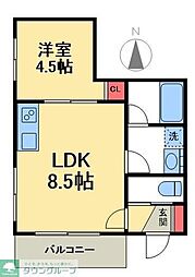 Kastanienbaum（カスタニエンバウム） 101 1階1LDKの間取り