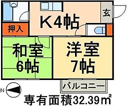 間取図画像 2K