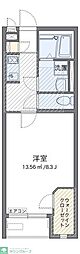東武伊勢崎線 竹ノ塚駅 徒歩14分の賃貸アパート 1階1Kの間取り
