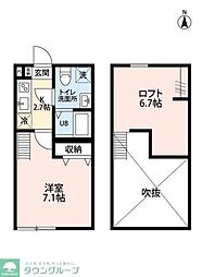 Consolatoria 扇大橋 1階1Kの間取り
