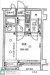 グリーンパーク亀有2 ワンルームの間取図画像