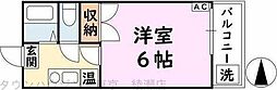 メゾンスワロー 1Kの間取図画像