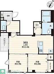ブリーゼ新小岩 2LDKの間取図画像