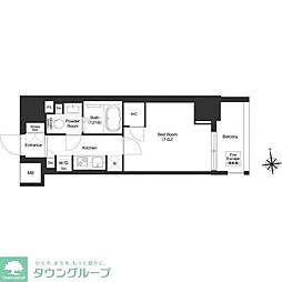 コンフォリア秋葉原ノース 3階1Kの間取り