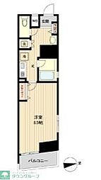 ラクラス新御徒町 10階1Kの間取り