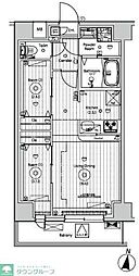 メイクスアート五反野 9階1Kの間取り