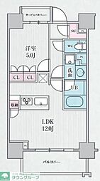 テラス浅草橋 3階1LDKの間取り