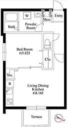 PASEO文京茗荷谷 3階1LDKの間取り