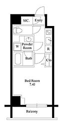 PASEO上野御徒町 5階1Kの間取り