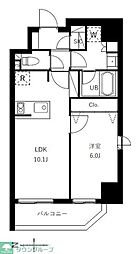 グランジット蔵前 7階1LDKの間取り