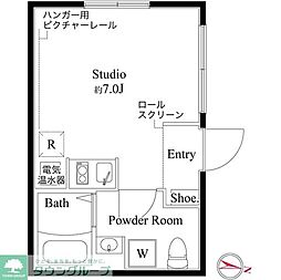 ＣＡＳＡ　ＰＩＡＺＺＡ　錦糸町 2階ワンルームの間取り