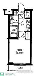 アイル　プレミアム向島 3階1Kの間取り