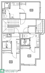 ＯＰＥＮ　ＲＩＳＥ尾久銀座I 2階1Kの間取り