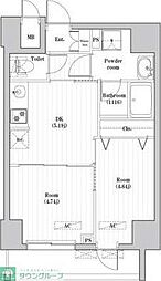 CREATIF押上 2DKの間取図画像