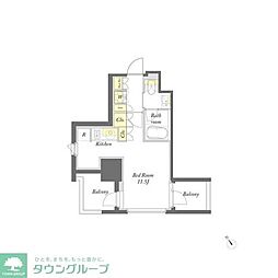 プライムメゾン ワンルームの間取図画像