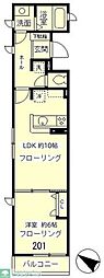 THERESIDENCE 1LDKの間取図画像