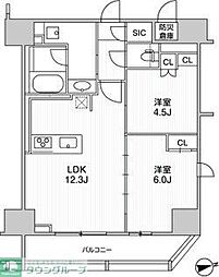 ザ・ライオンズフォーシア町屋 2LDKの間取図画像