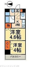 日神デュオステージ御徒町 1DKの間取図画像