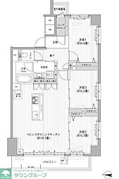 関寅ビル第10 3LDKの間取図画像