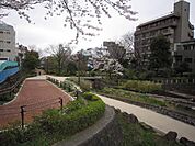 大横川親水公園 638m