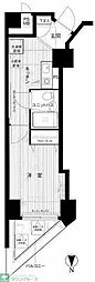 メインステージ東神田 1Kの間取図画像