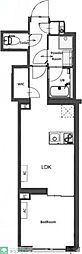 CREATIF東日暮里 1LDKの間取図画像