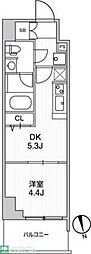 リテラス南千住サウス 1DKの間取図画像