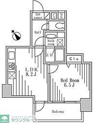 HOPECITY秋葉原 1LDKの間取図画像