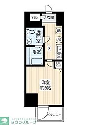 ジェノヴィア青砥スカイガーデン 1Kの間取図画像