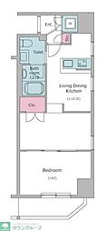 RESIDIA上野御徒町 1LDKの間取図画像