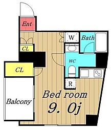 リガーレ本所吾妻橋 ワンルームの間取図画像