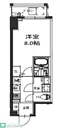 エスレジデンス駒込六義園 1Kの間取図画像