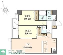 ダーシャモリ 1Kの間取図画像