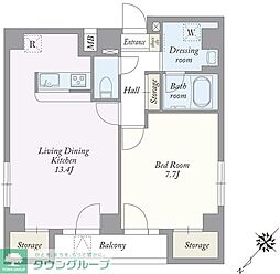 KS入谷EAST 1LDKの間取図画像