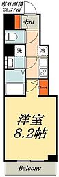 HY's三ノ輪 1Kの間取図画像