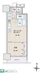 エスティメゾン錦糸町2 1LDKの間取図画像