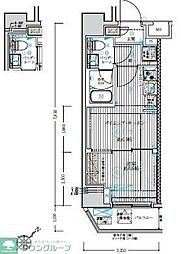 ベルグレード浅草DUE 1DKの間取図画像