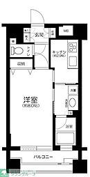ダイナシティ文京根津 1Kの間取図画像
