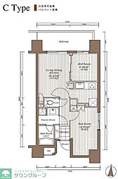 TheParkcross錦糸町レジデンス 1SLDKの間取図画像