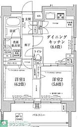ティモーネプレミアム押上 1Kの間取図画像