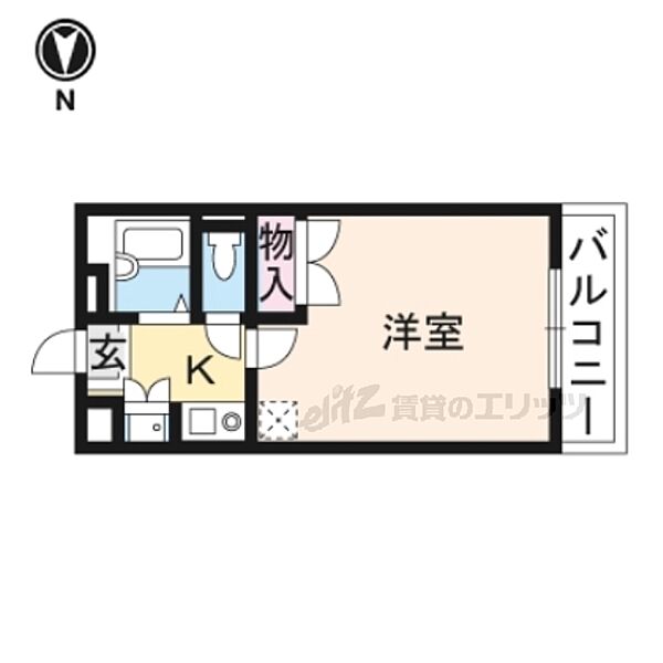 レオパレス関屋 208｜奈良県香芝市上中(賃貸アパート1K・2階・23.18㎡)の写真 その2