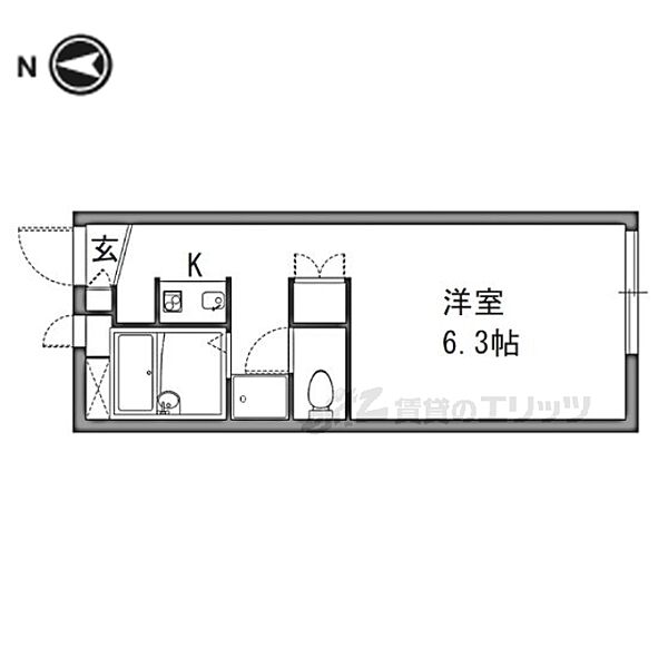 レオパレスひまわり 103｜大阪府枚方市中宮山戸町(賃貸アパート1K・1階・19.87㎡)の写真 その2