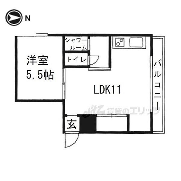 リベラル都丘 501｜大阪府枚方市都丘町(賃貸マンション1LDK・5階・32.05㎡)の写真 その2