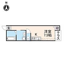 グラディート富雄駅前 103 ｜ 奈良県奈良市富雄北１丁目（賃貸アパート1R・1階・23.40㎡） その2