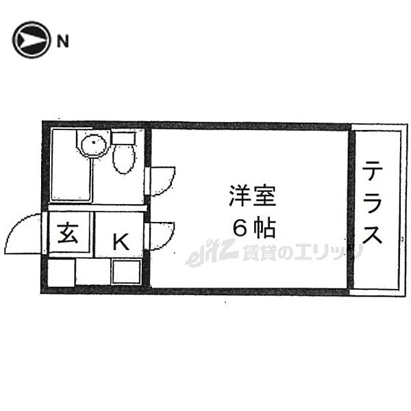 コーポ諏訪西大寺 202｜奈良県奈良市西大寺赤田町１丁目(賃貸アパート1K・2階・14.50㎡)の写真 その2