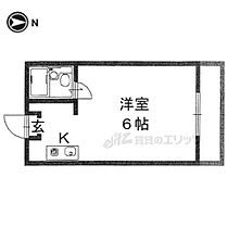 コーポ諏訪西大寺 203 ｜ 奈良県奈良市西大寺赤田町１丁目（賃貸アパート1K・2階・14.50㎡） その2